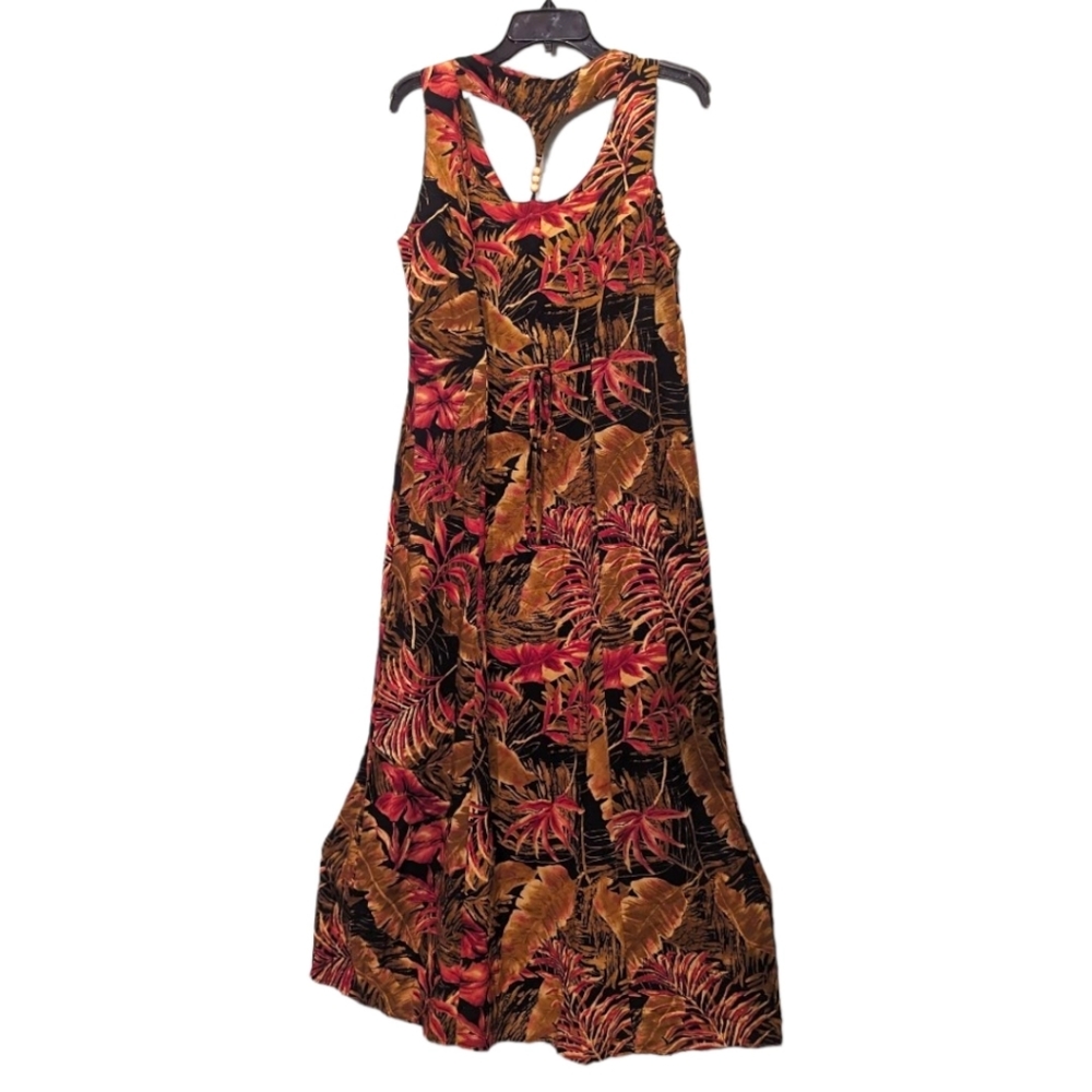 NWT California Krush‎  Button-Up Hawaiian Print Dress Sz L